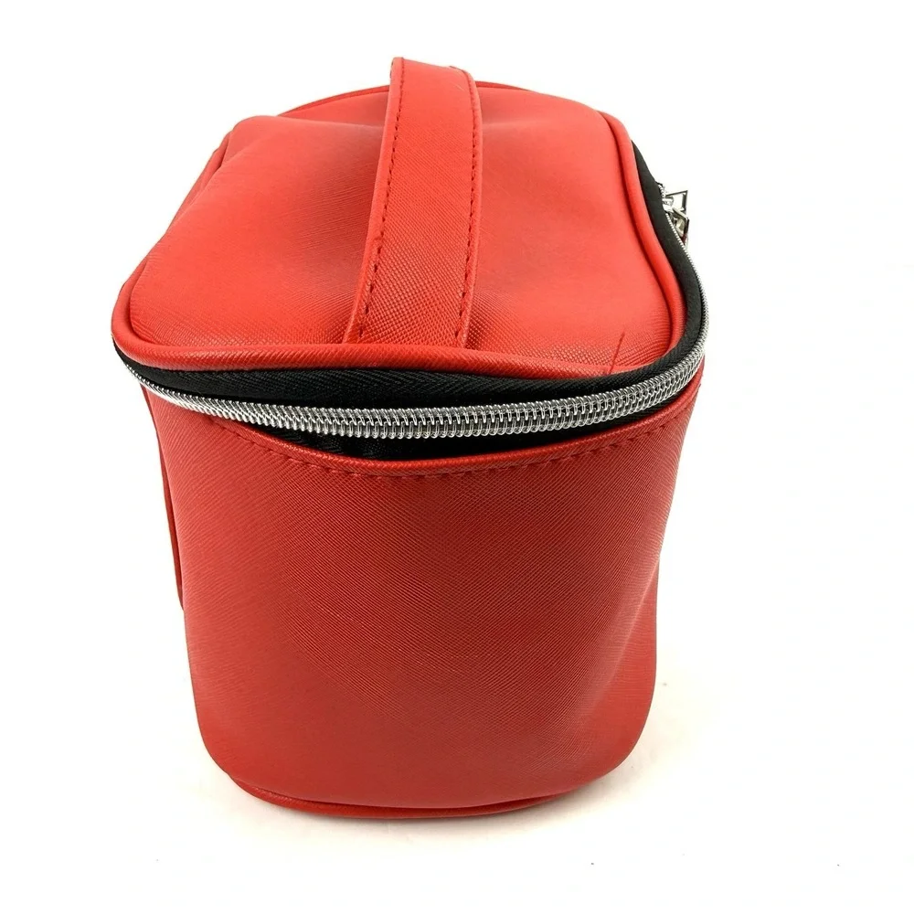 Marc Tetro Westie Cosmetic Case Red Faux Leather Large West‎ Highland Dog NEW